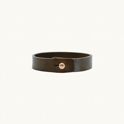 Leather Bracelet | Olive